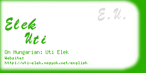 elek uti business card